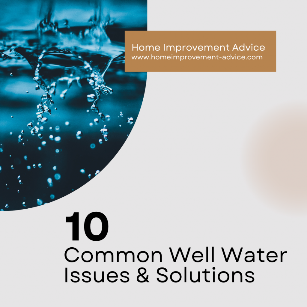 Common Well Water Problems